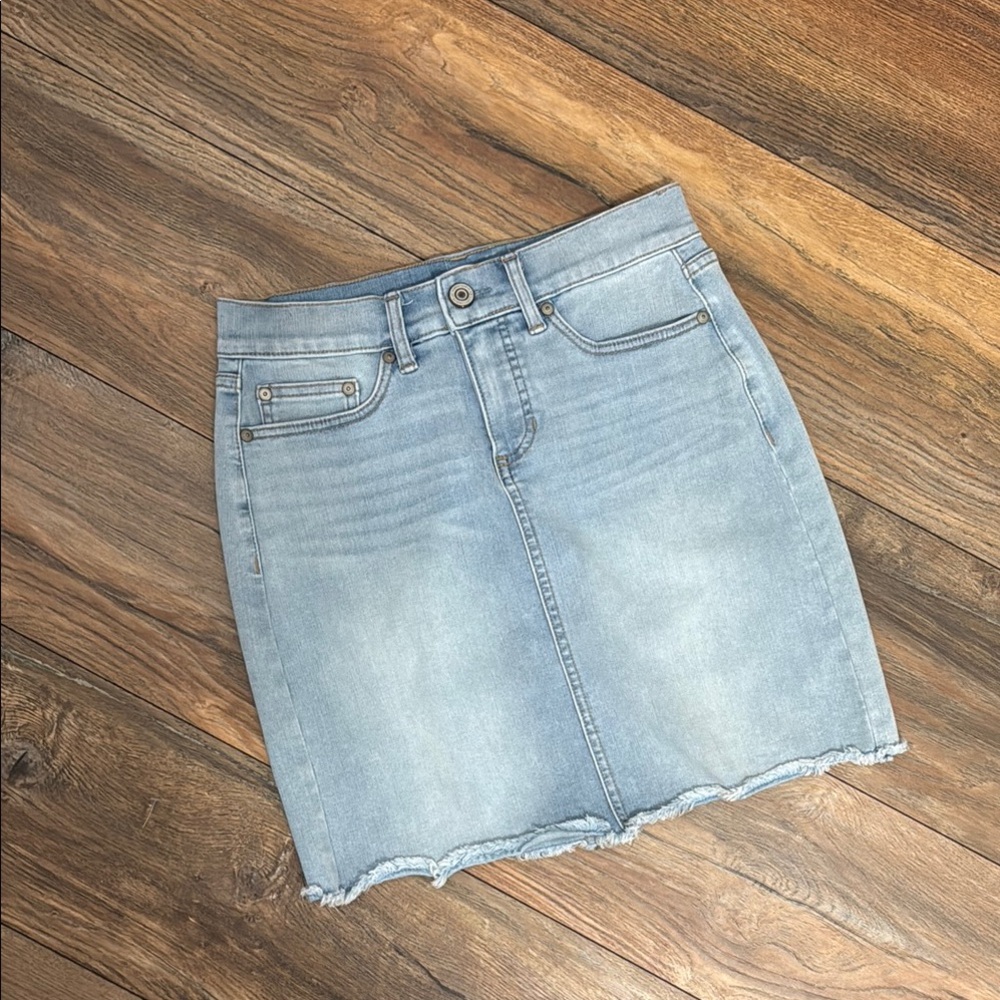 LC Lauren Conrad Blue Pencil Mini Skirt Casual